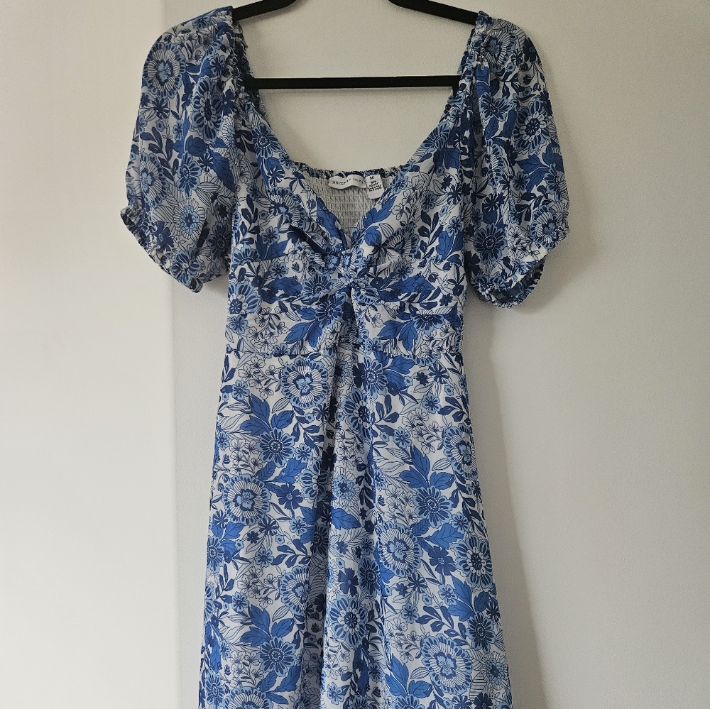 Sincerely Jules Blue Floral Mini Dress